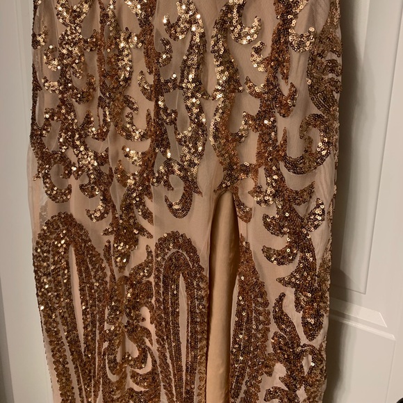 Rose Gold Formal Gown - Picture 3 of 7